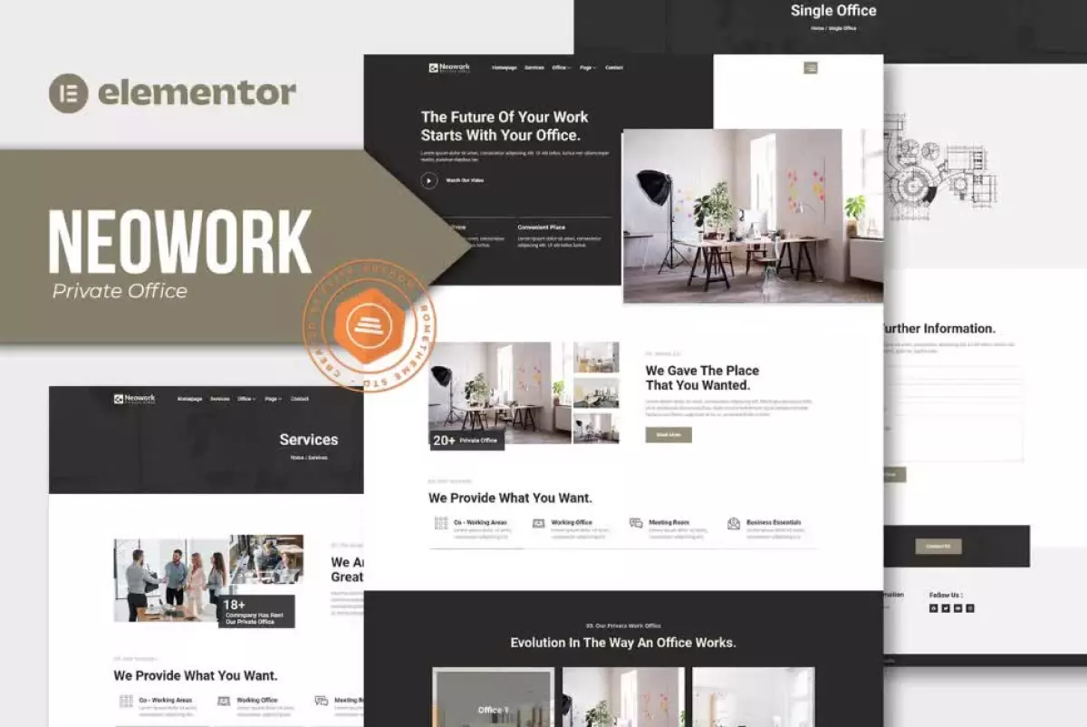 Neowork - Private Office Elementor Template