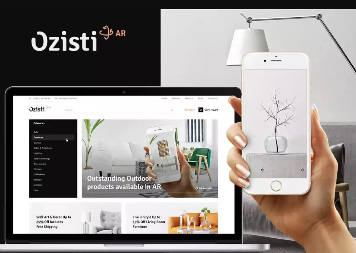 Ozisti | Augmented Reality WooCommerce Theme