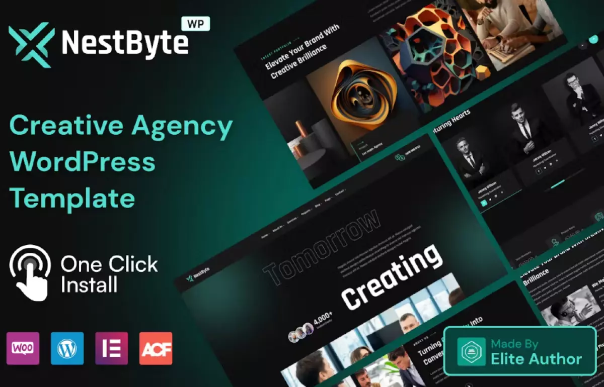 Nestbyte – Creative Agency and Startup WordPress Theme