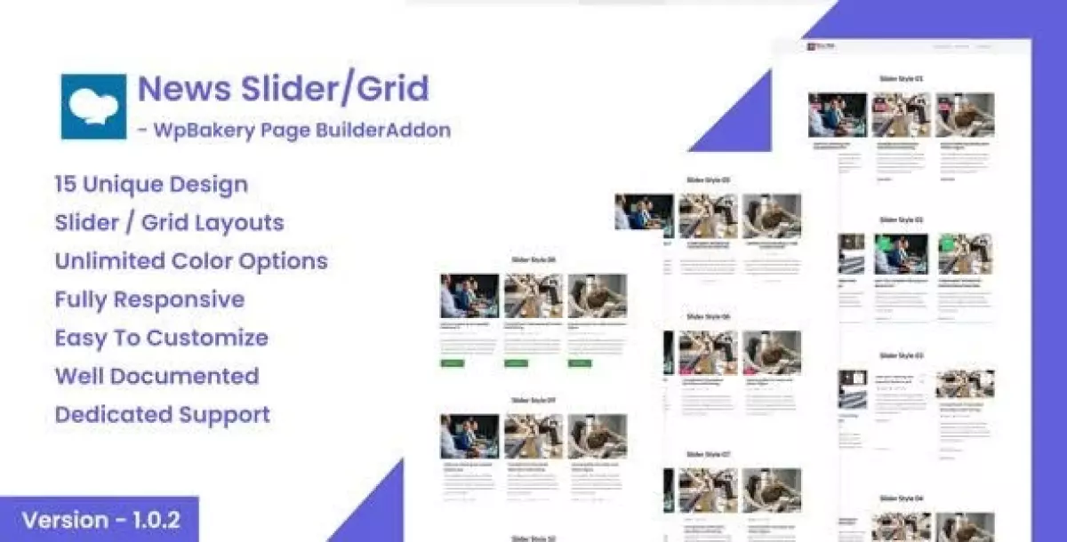 News Post Sliders News Post Grid Builder Addon - WpBakery Page Builder Addon 1.0.2