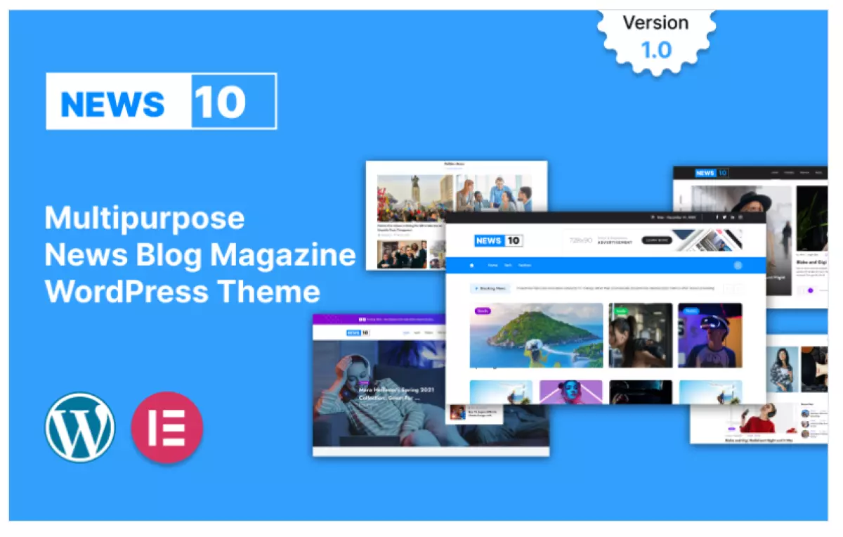 NEWS10-News, Blog &amp; Magazine WordPress Theme