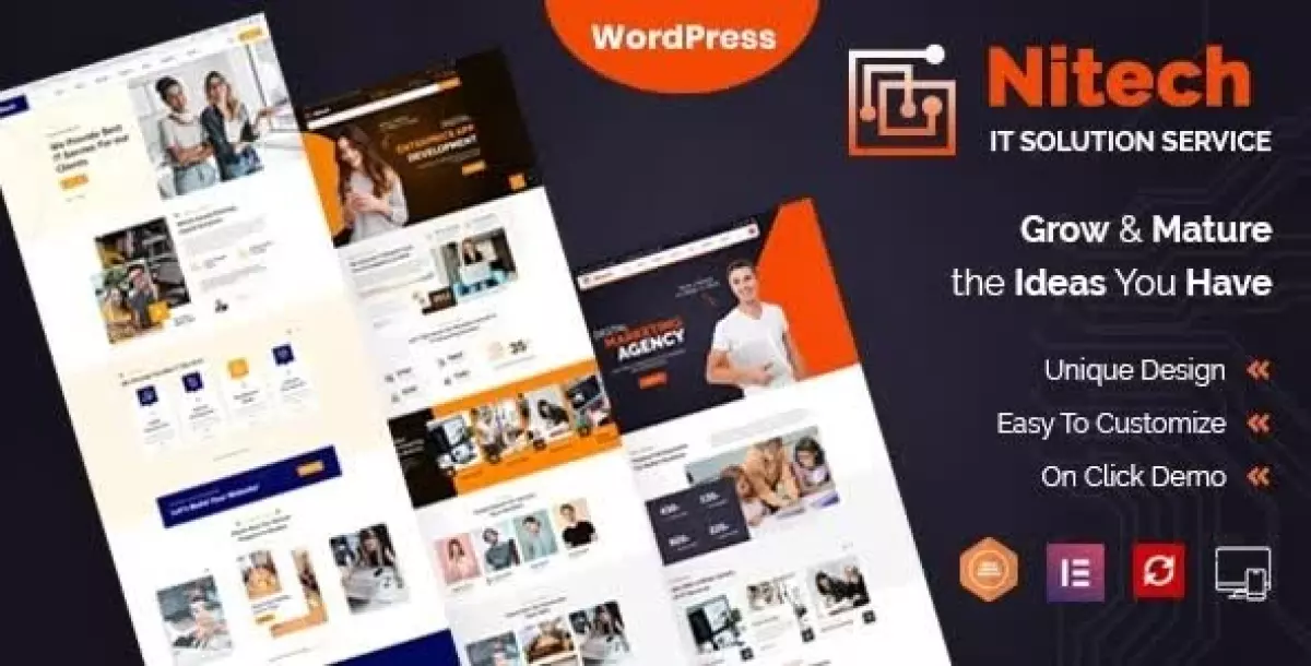 Nitech - Agency & Technology Services WordPress Theme