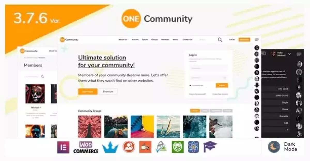 OneCommunity - BuddyPress Membership Theme