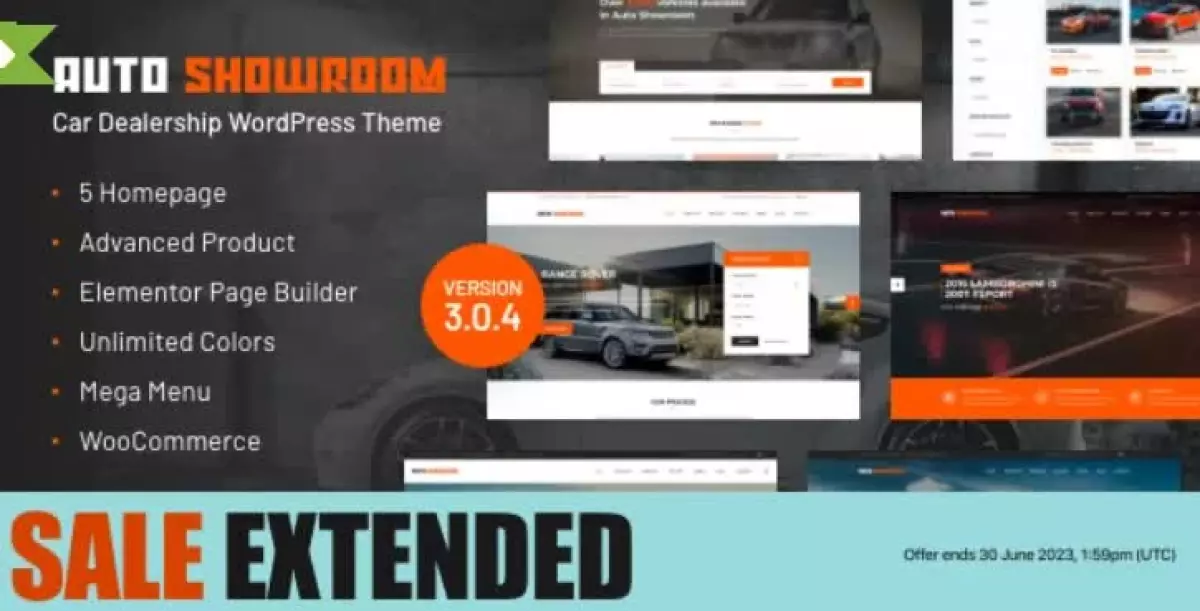 Auto Showroom - Car Dealership WordPress Theme