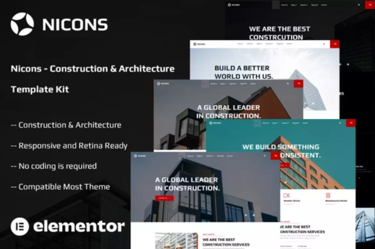 Nicons - Construction &amp; Architecture Template Kit