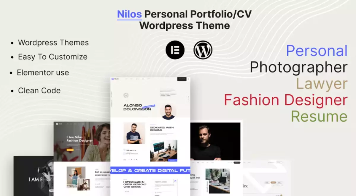 Nilos - Personal Portfolio WordPress Theme