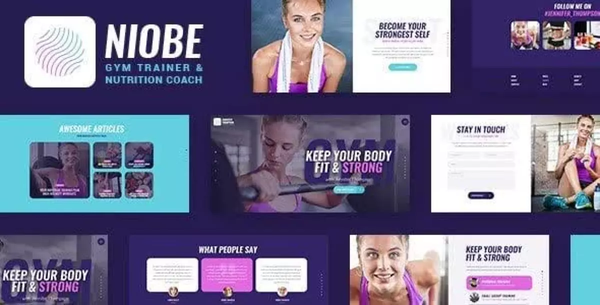 Niobe | A Gym Trainer & Nutrition Coach WordPress Theme