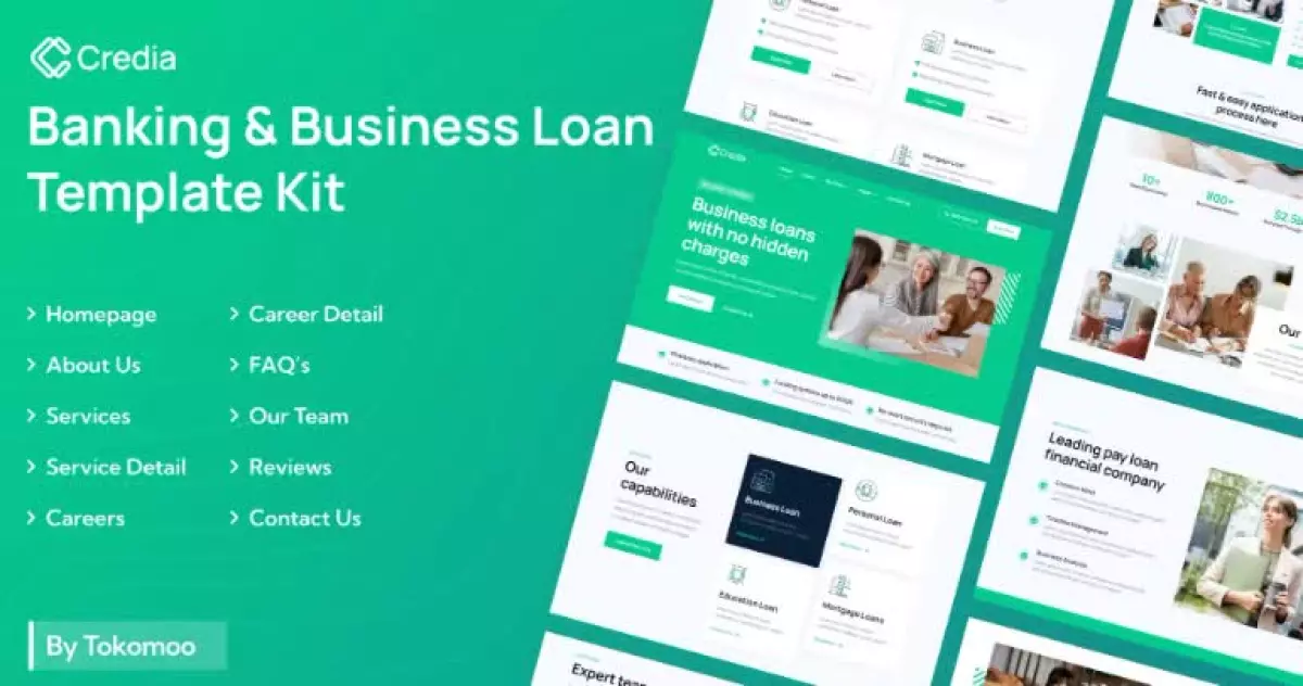 Credia | Banking & Business Loan Elementor Template