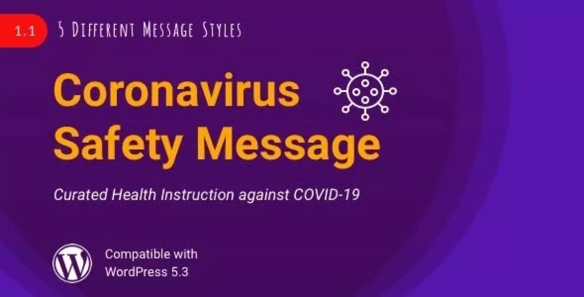 [WISH] Coronavirus Safety Message | COVID-19 WordPress