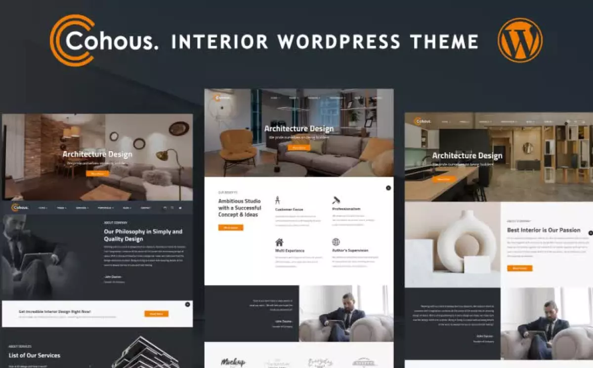 Cohous - Interior WordPress Theme