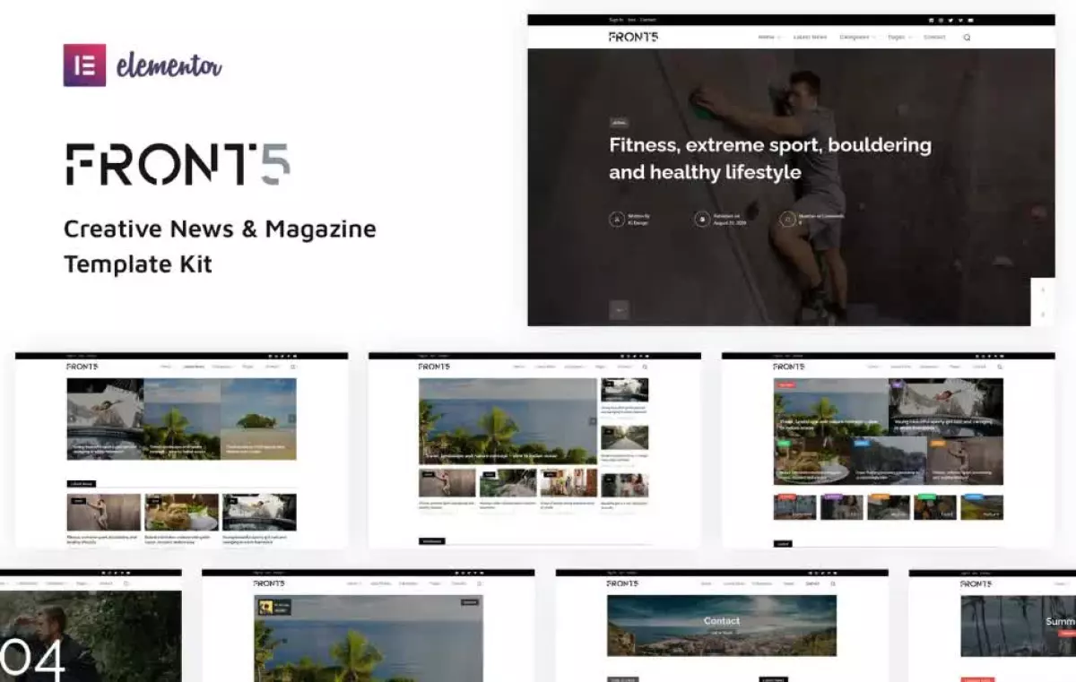 FrontFive - Creative News & Magazine Template