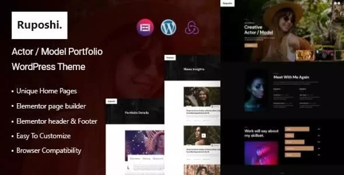 [WISH] Ruposhi - Actor Portfolio WordPress