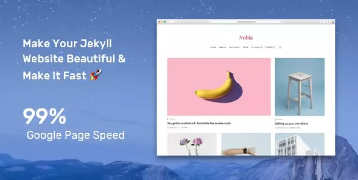 Nubia &#8211; Minimal Blog and Magazine Jekyll Theme