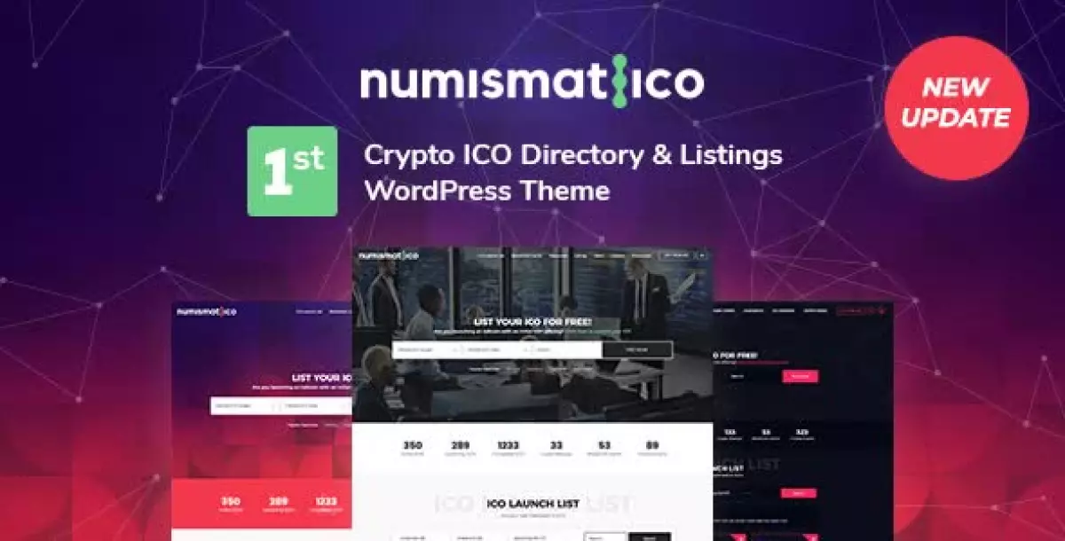 Numismatico - Cryptocurrency Directory & Listings WordPress Theme 1.9