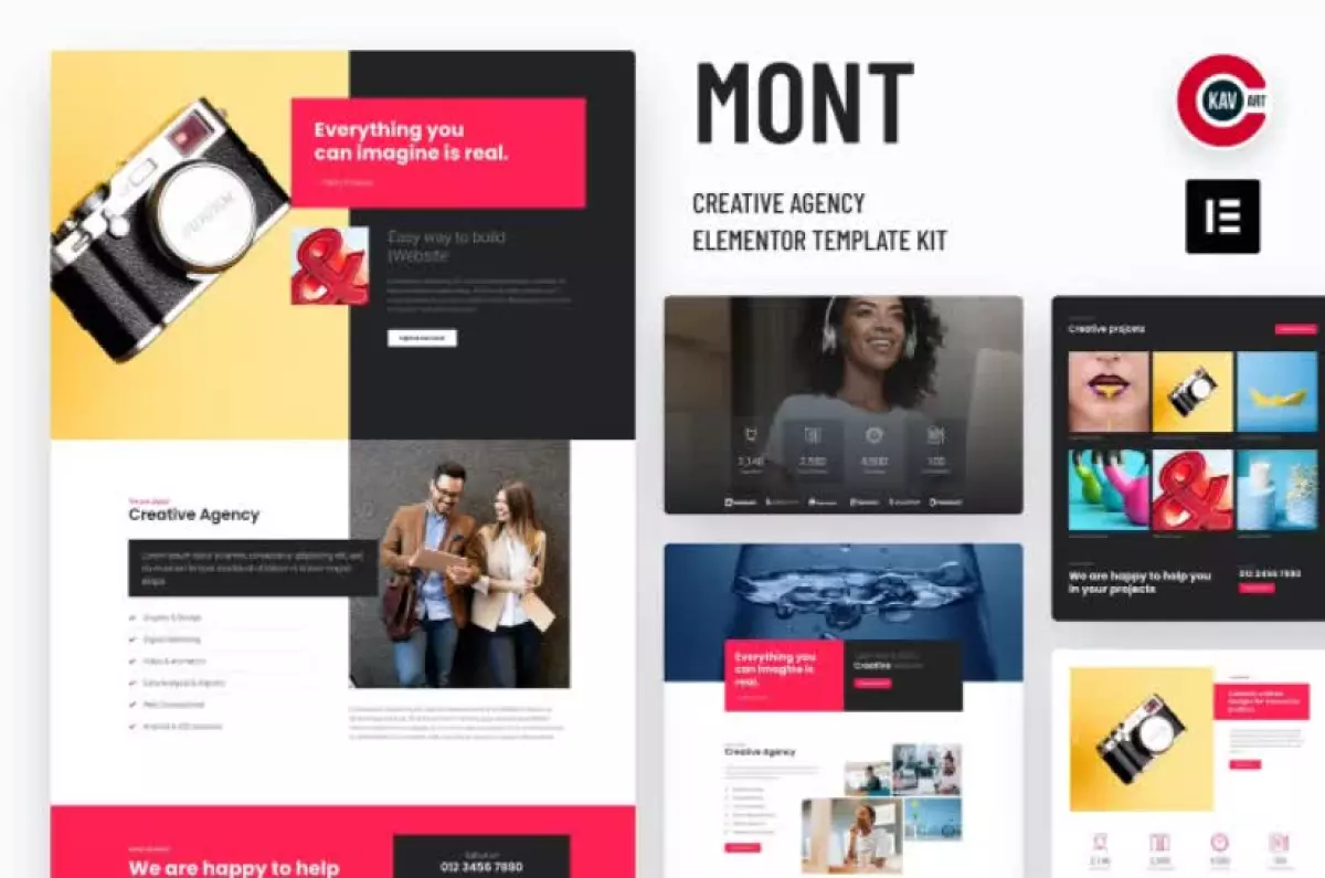 Mont - Agency Elementor Template