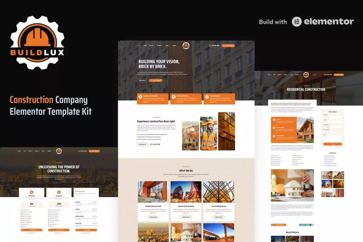 Buildlux - Construction Elementor Pro Template