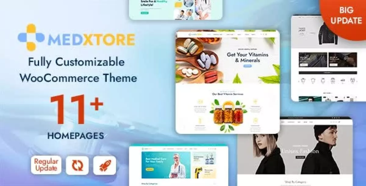 [WISH] MedXtore – Fashion, Medical, Beauty Cosmetic and Fitness Elementor WooCommerce