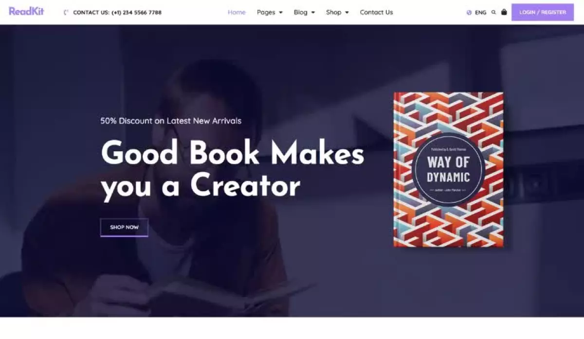 ReadKit - Book Elementor Template