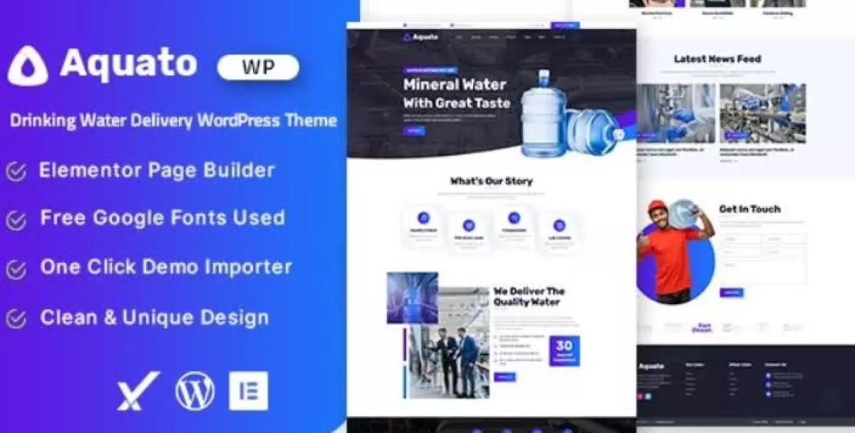 Aquato – Drinking Water Delivery WordPress Theme 1.0.0