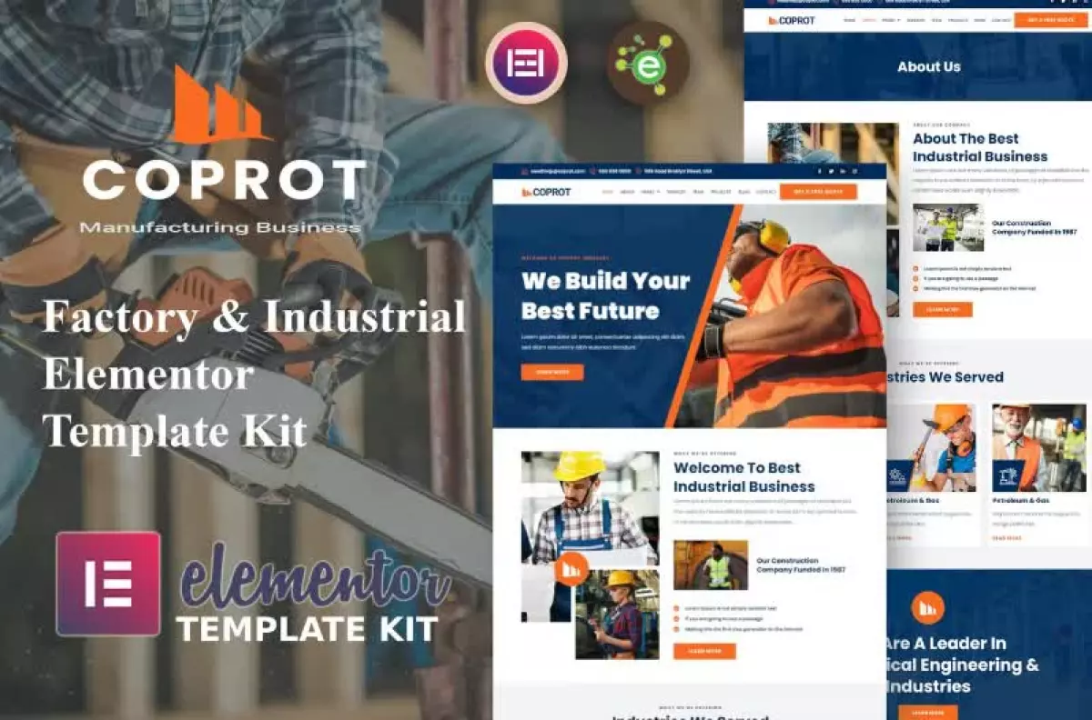 Coprot - Factory & Industrial Elementor Template