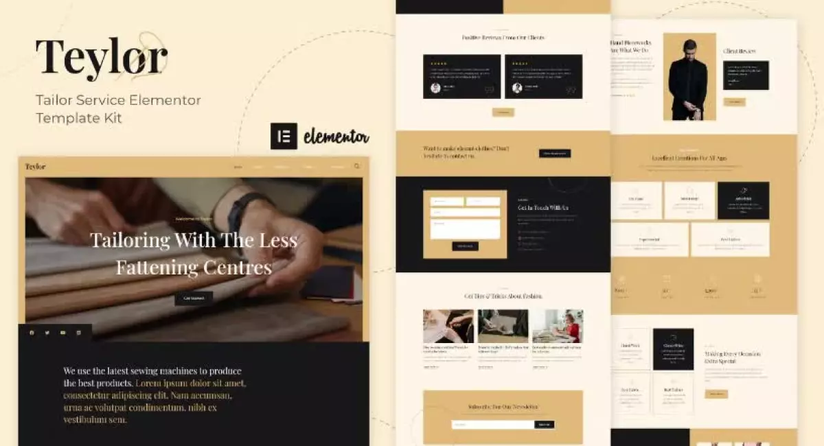 Teylor - Tailor Service Elementor Template
