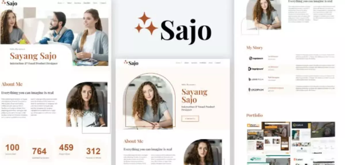 Sajo - Personal Portfolio Elementor Template