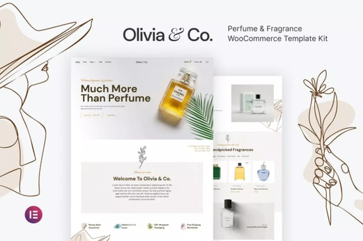 Olivia &amp; Co – Perfume &amp; Fragrance WooCommerce Template Kit