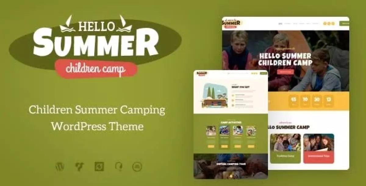 Hello Summer | A Children Holiday Camp WordPress Theme