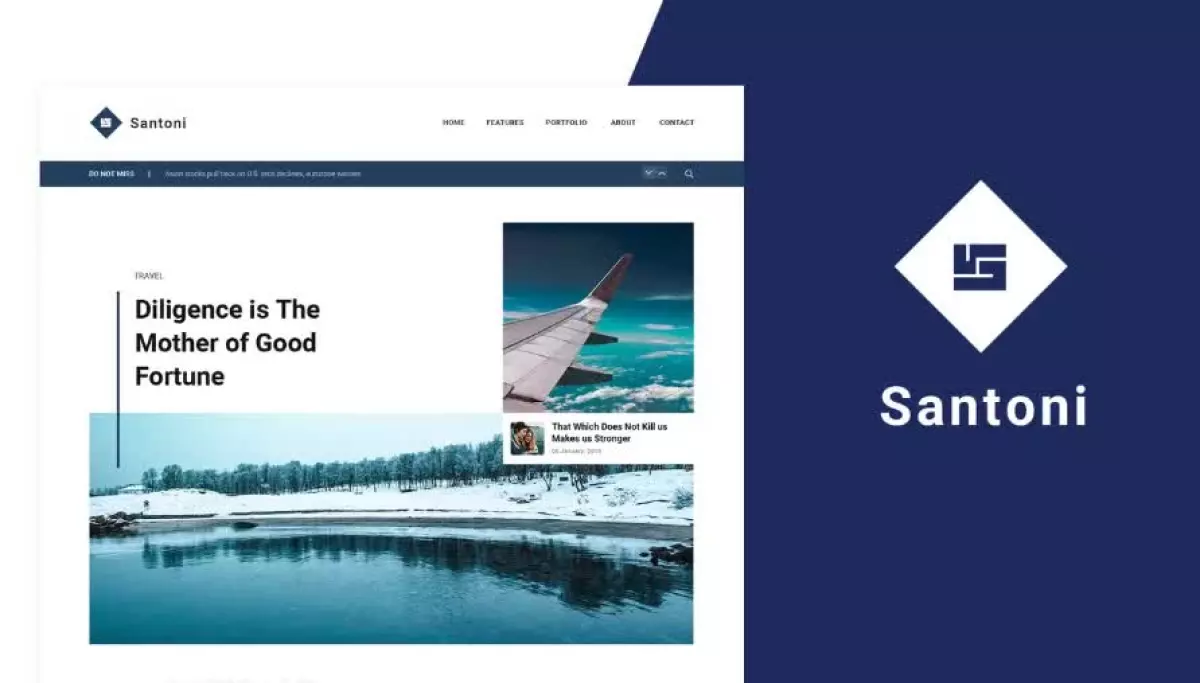 Santoni - Blog & Magazine Elementor Template