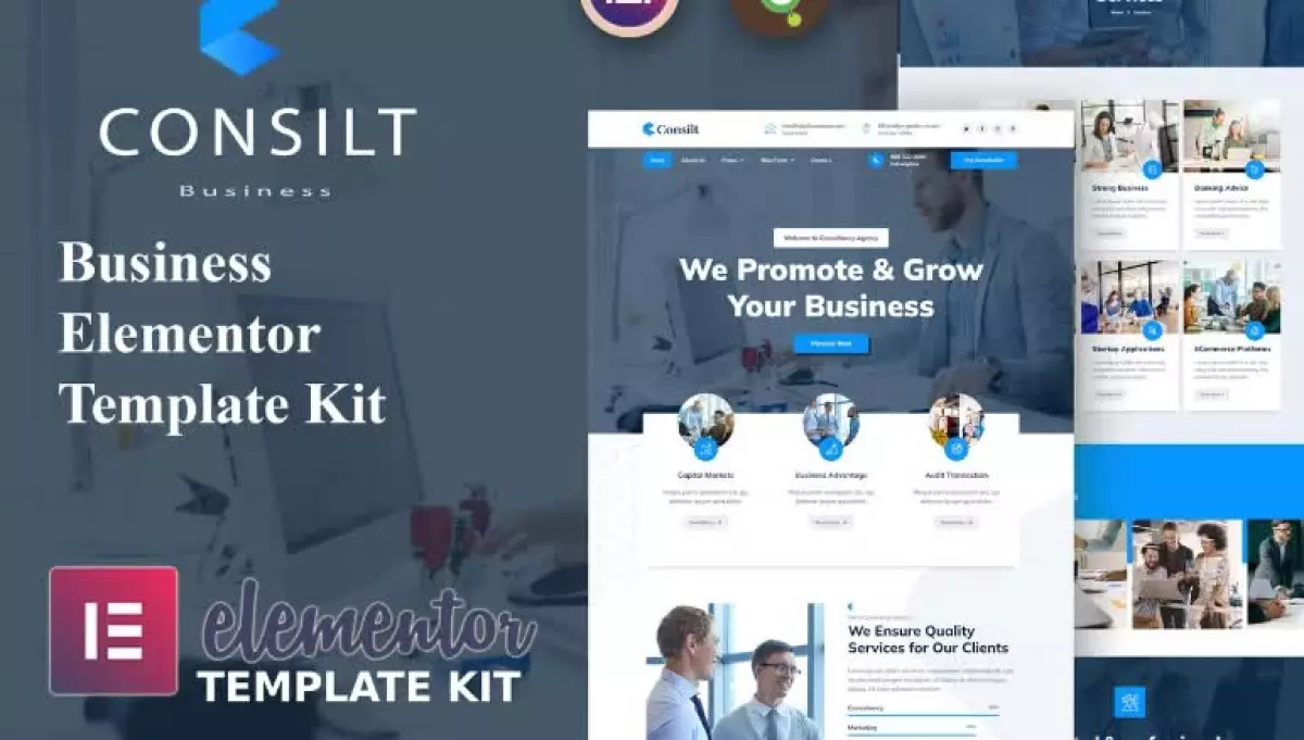 Consilt - Business & Consulting Elementor Template