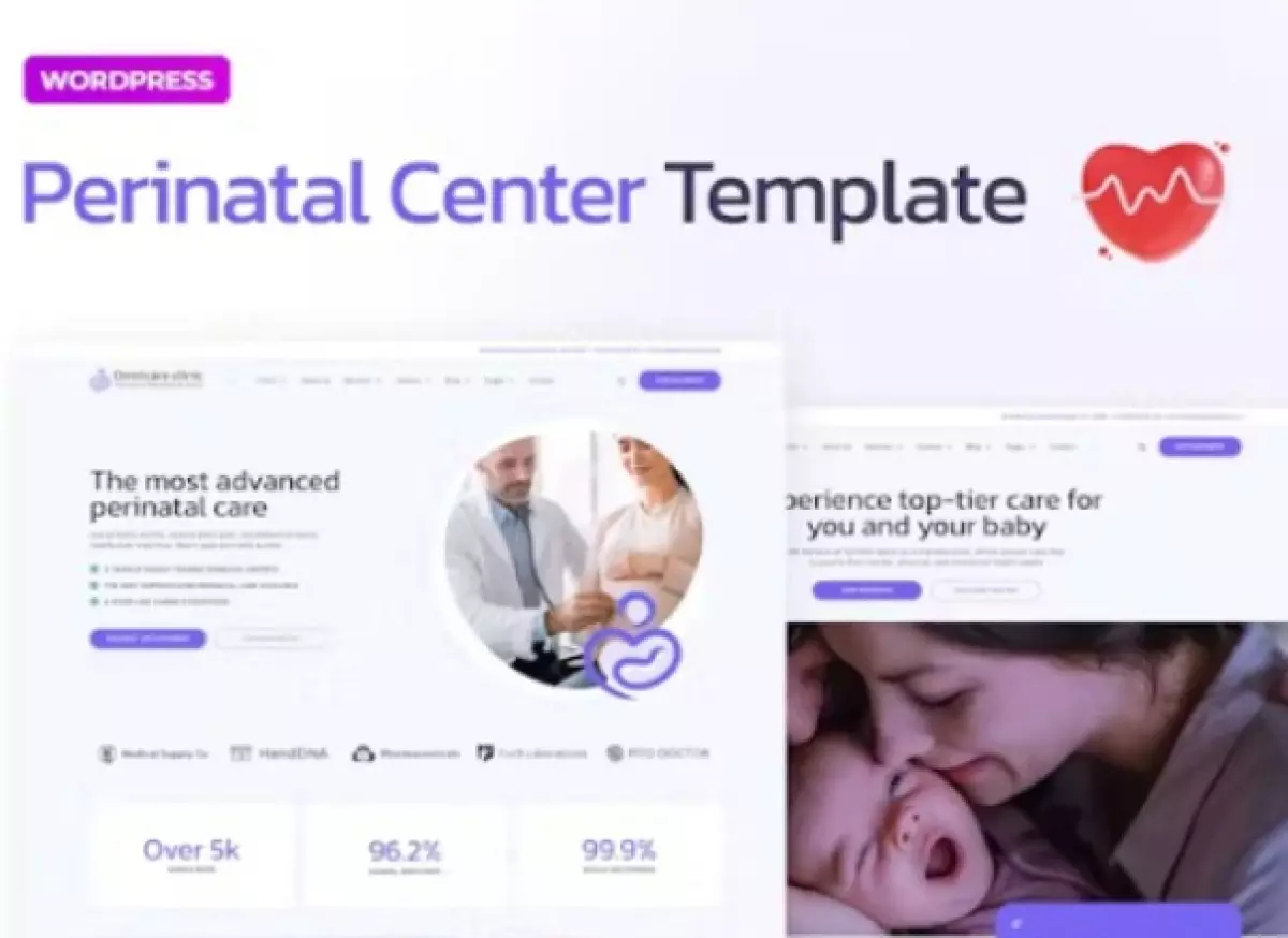 Omnicare – Reproductive &amp; Perinatal Center Elementor Pro Template Kit