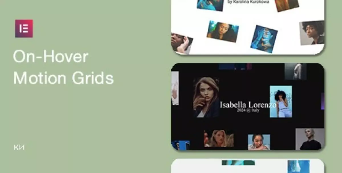 On-Hover Motion Grids for Elementor
