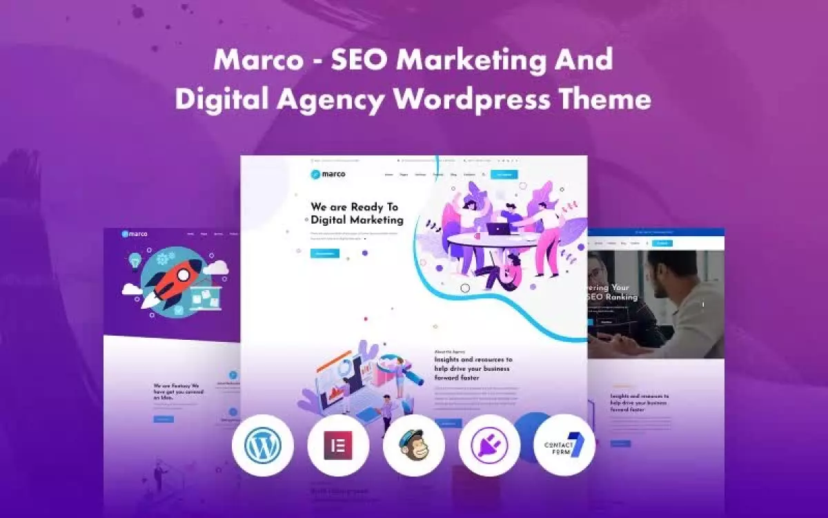 Marco - SEO Marketing And Digital Agency Wordpress Theme WordPress Theme