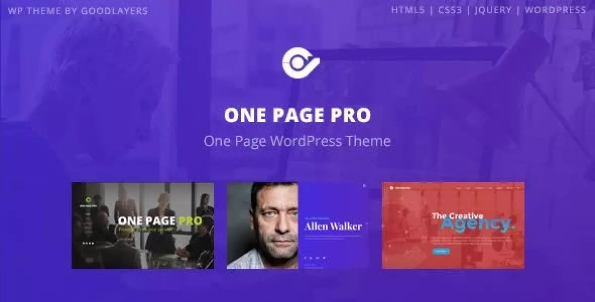 One Page Pro - Multi Purpose OnePage WordPress Theme  1.2.2