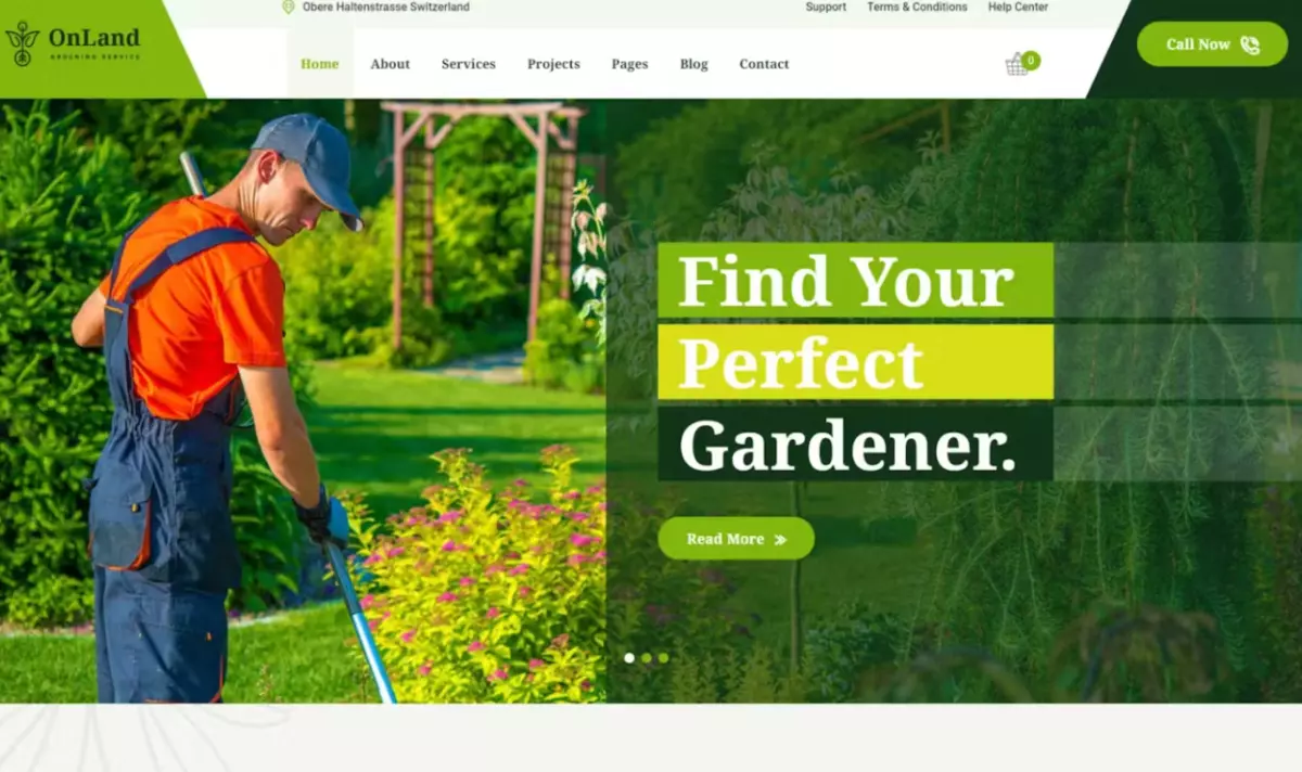 OnLand - Gardening WordPress Theme