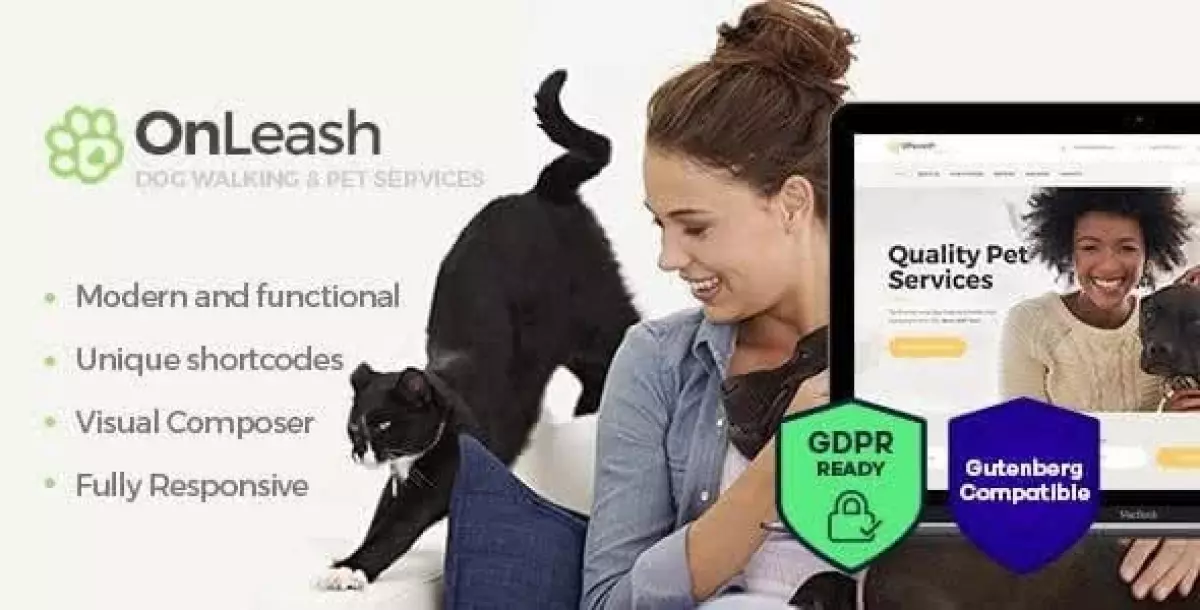 OnLeash | Dog Walking & Pet Services Veterinary WordPress Theme