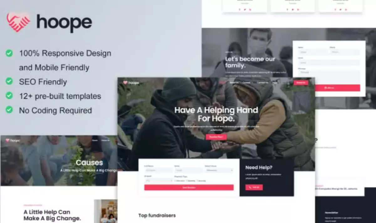 Hoope - Charity & Donation Elementor Template