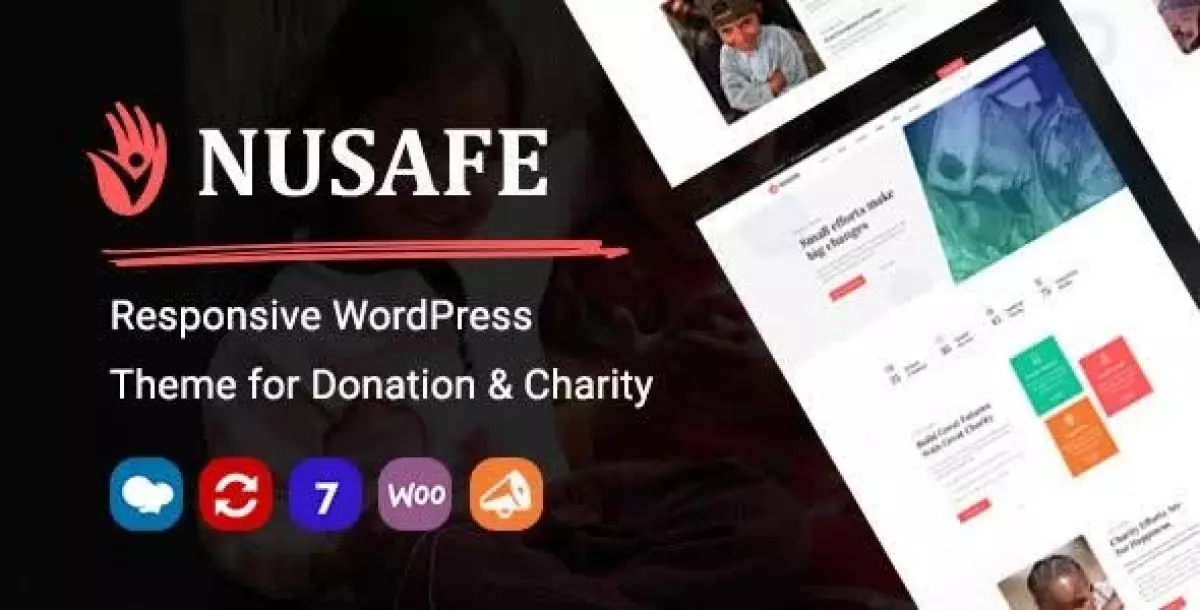 Nusafe | Responsive WordPress Theme for Donation & Charity 1.15