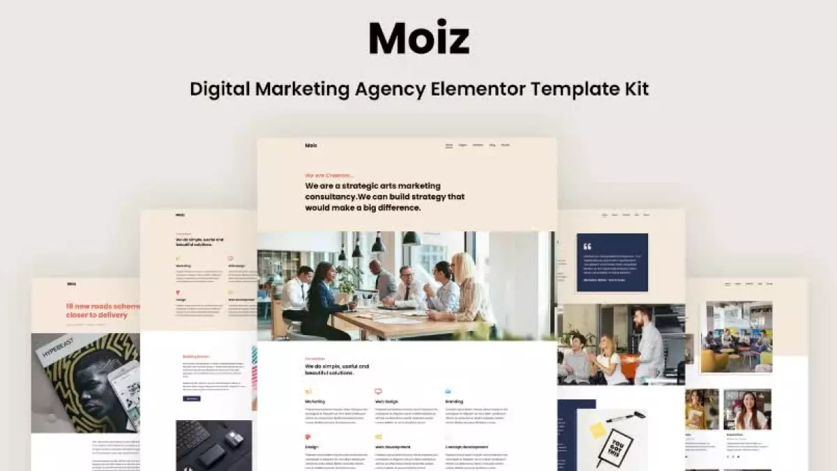 Moiz - Digital Marketing Agency Elementor Template