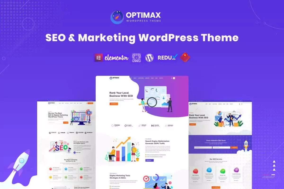 Optimax - SEO & Marketing WordPress Theme 1.9