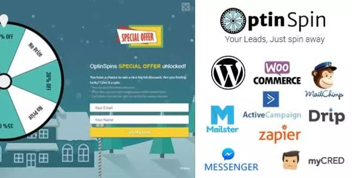 OptinSpin - Fortune Wheel Integrated with WordPress, WooCommerce and Easy Digital Downloads Coupons 2.1.7