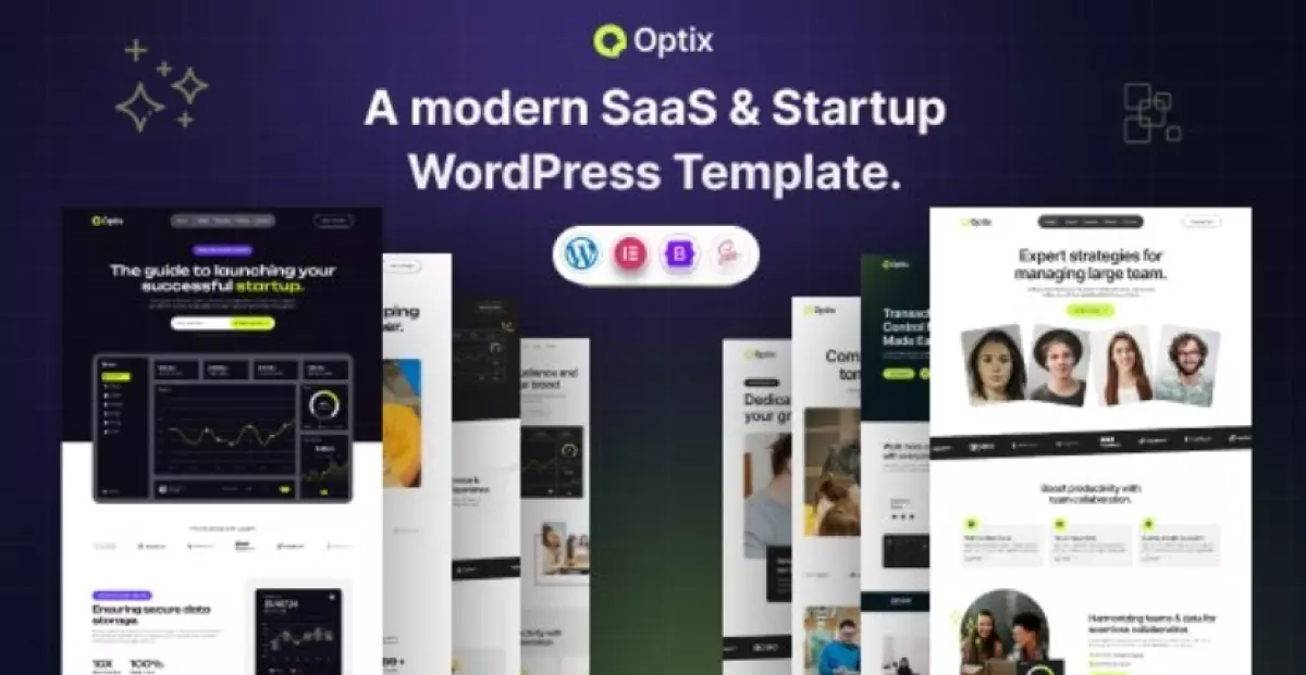 Optix - SaaS &amp; Startup WordPress Theme