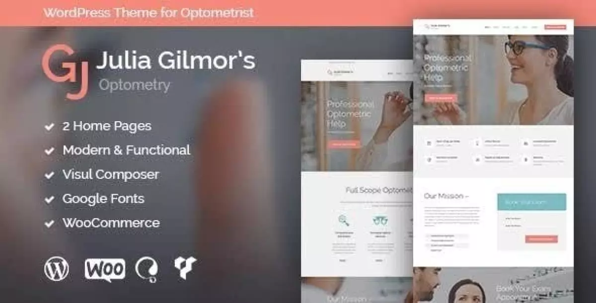 Optometry, Optician & Optics Store Medical WordPress Theme