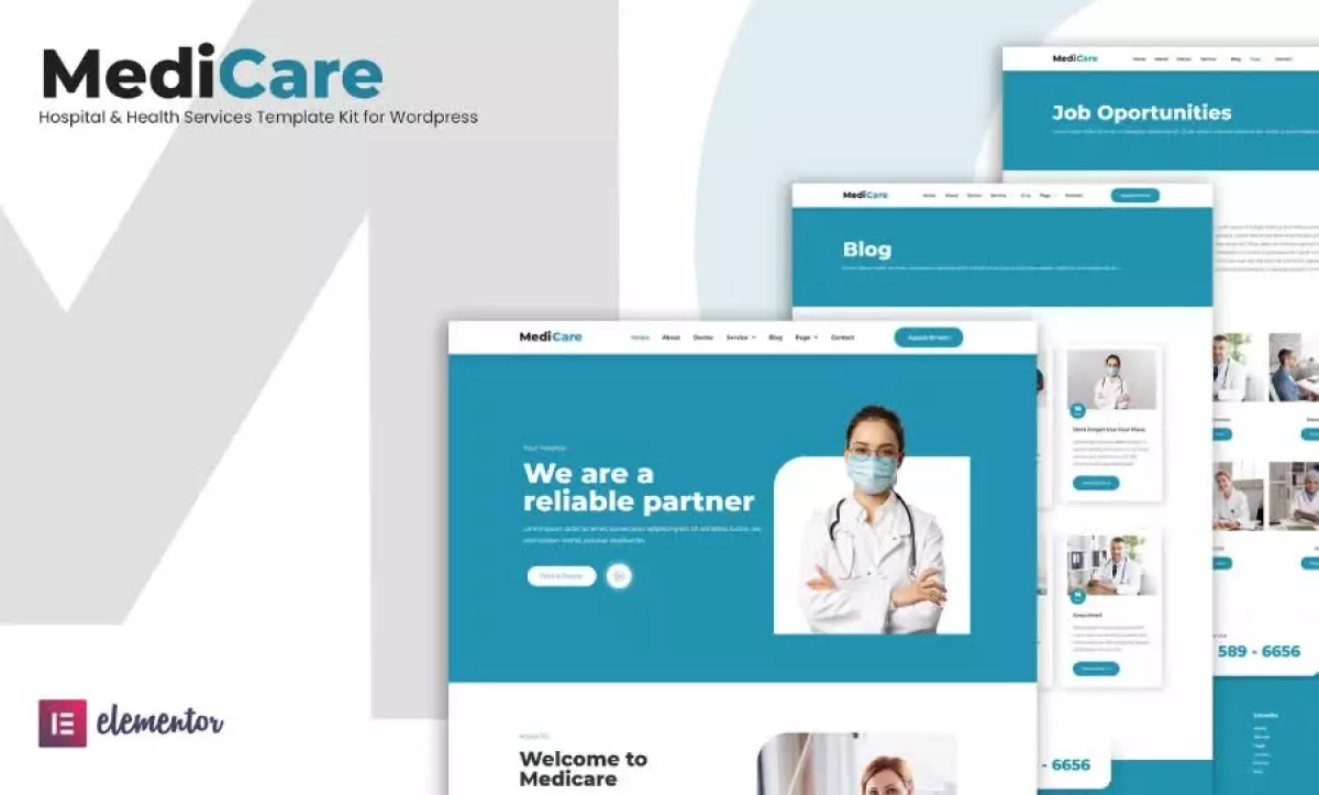 MediCare - Hospital & Health Service Elementor Template