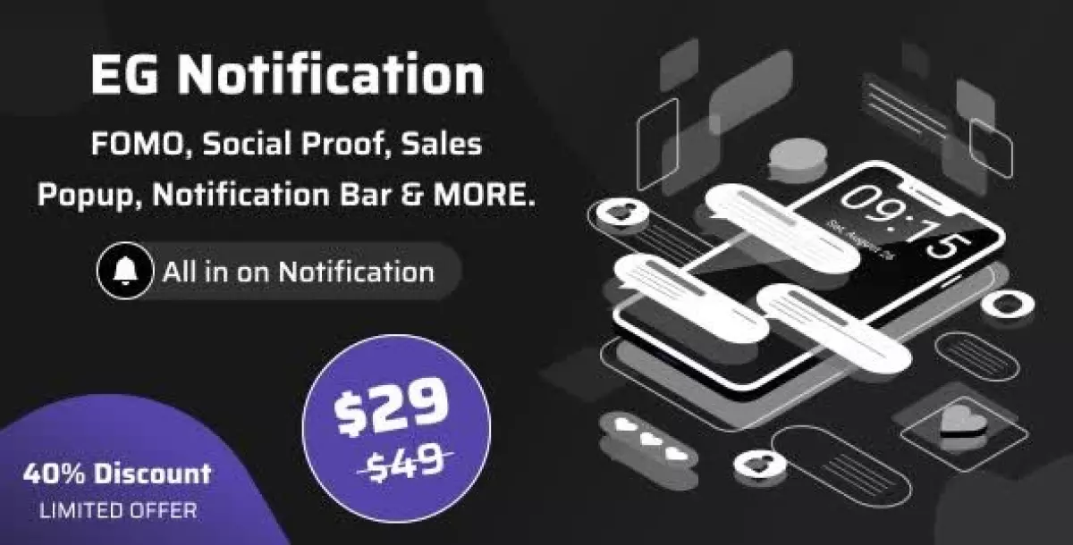 [WISH] EG Notification – FOMO, Social Proof, Sales Popup and Notification