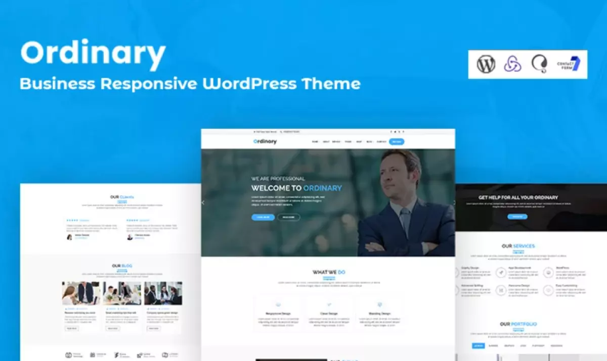 Ordinary – Business Responsive WordPress Theme