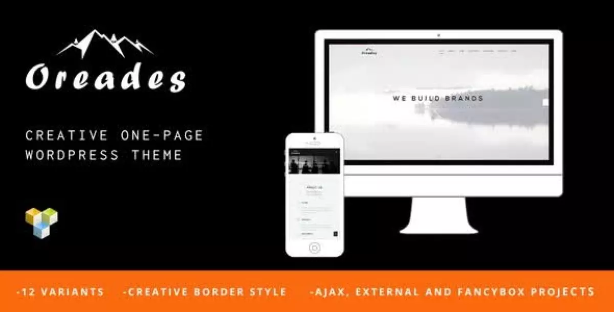 Oreades - Creative One-Page WordPress Theme