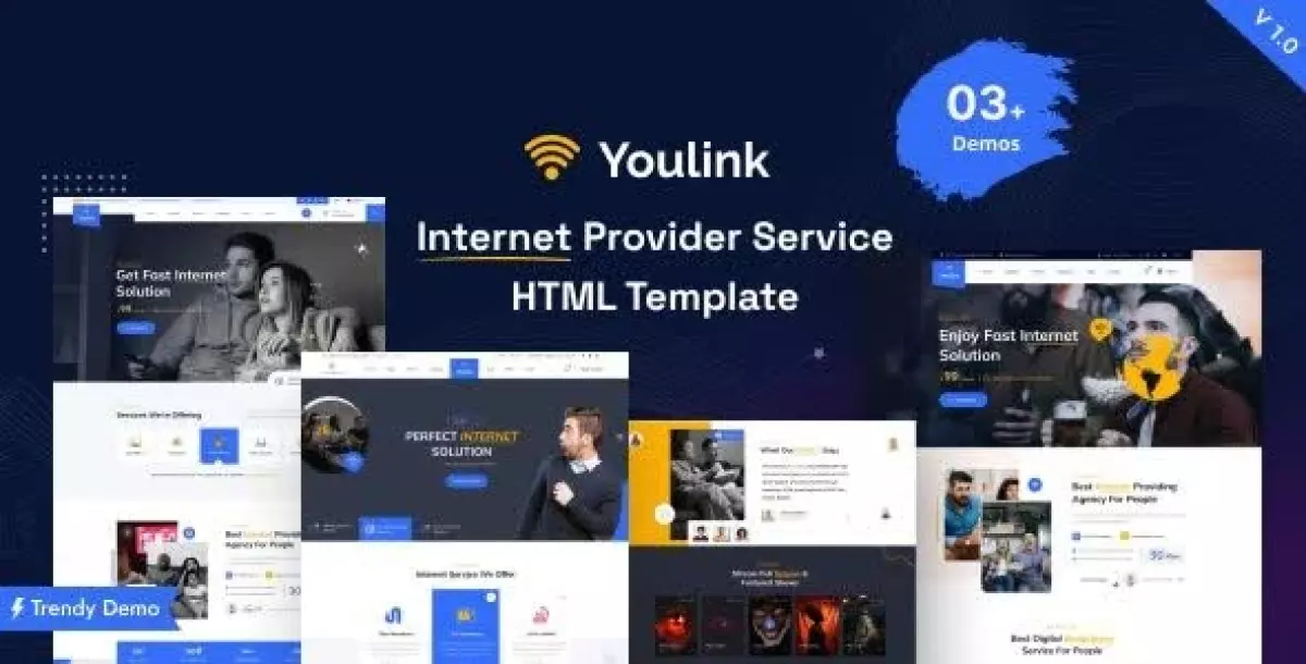 Youlink - Broadband & Internet Services WordPress Theme