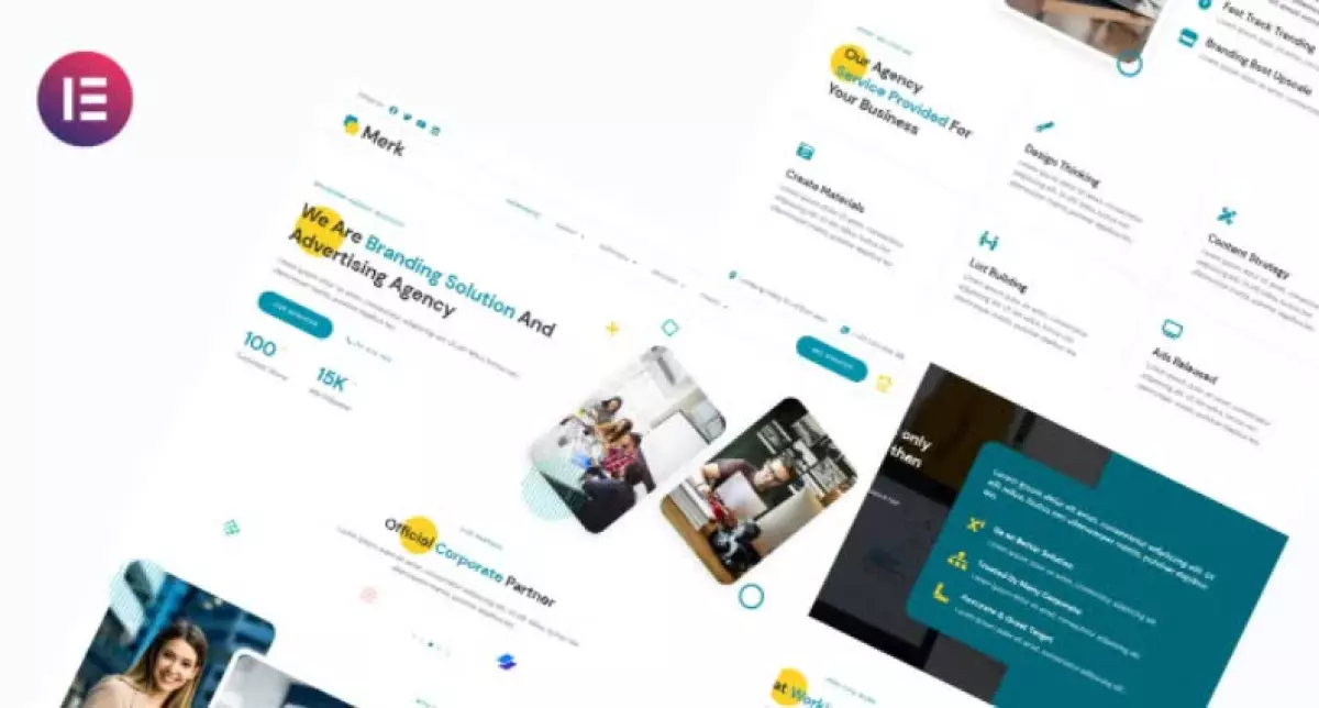 Merk - Branding Solution & Advertising Agency Elementor Template
