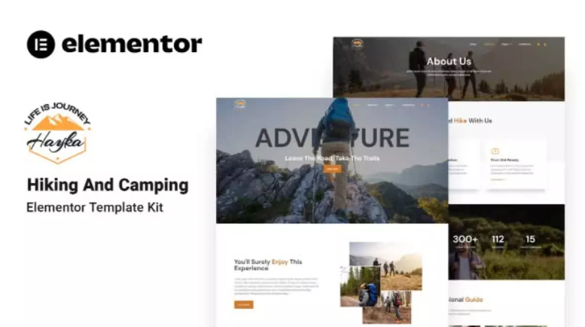 Hayka - Hiking & Camping Elementor Template